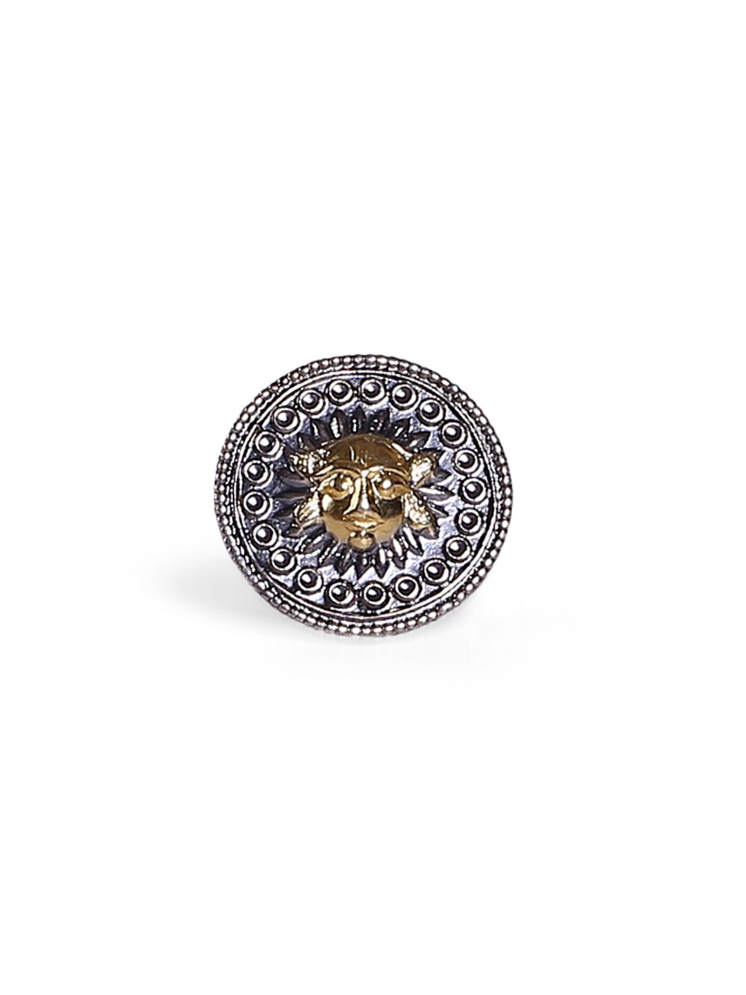 

Silvermerc Designs Women Oxidised Silver-Plated Ring