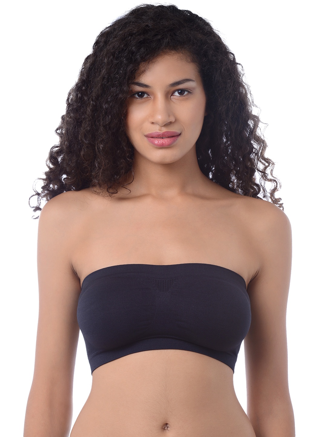 

Da Intimo Black & Black Solid Non-Wired Non Padded T-shirt Bra