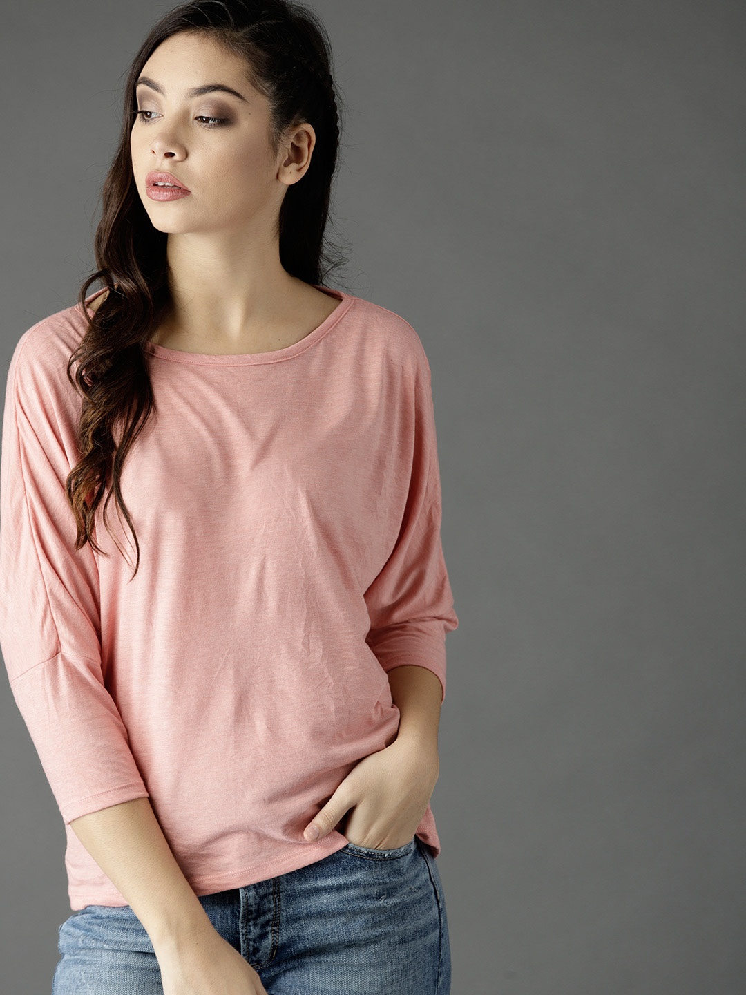 

Roadster Women Pink Solid Top