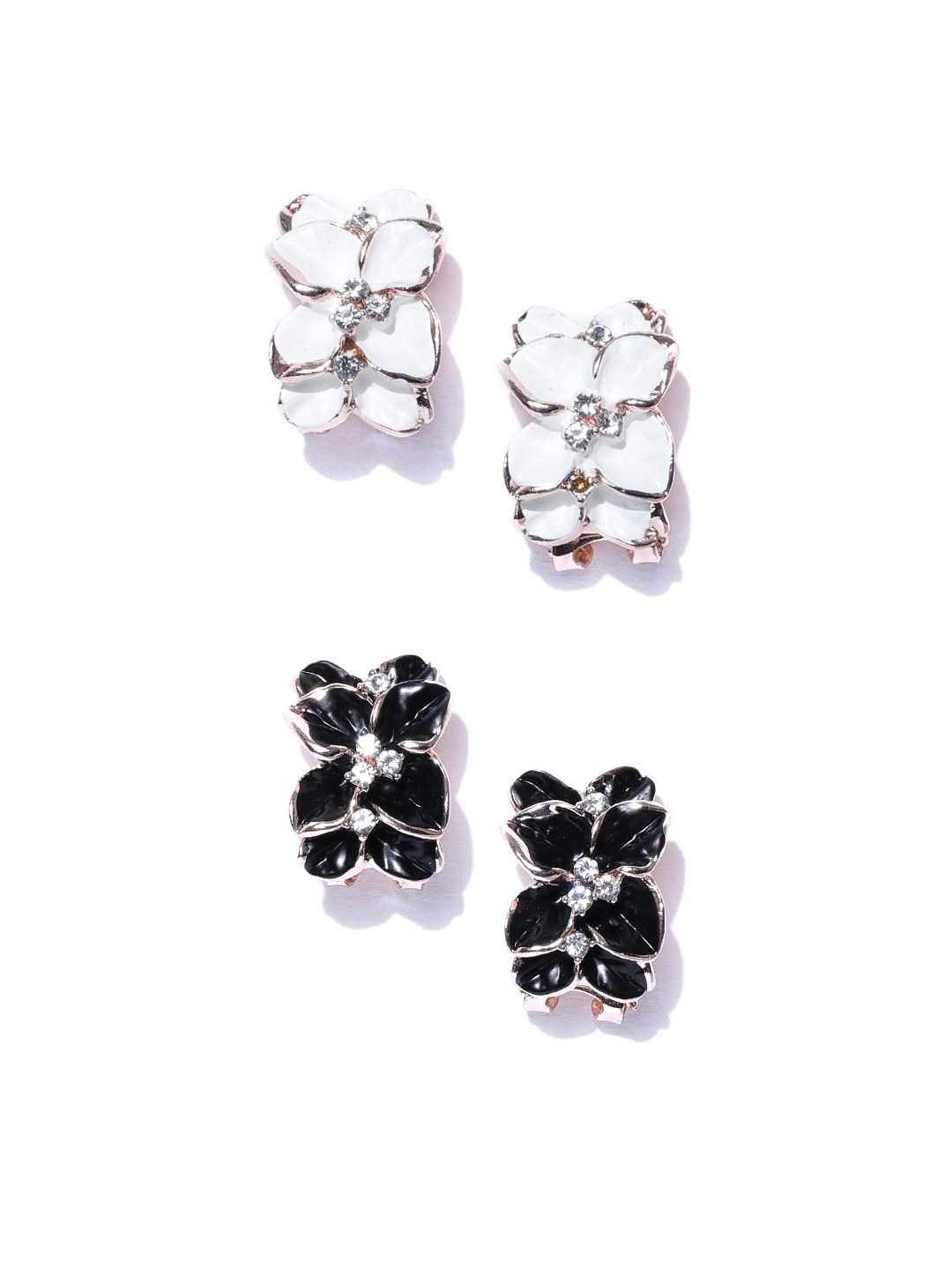 

YouBella Set of 2 Gold-Plated Studs, Off white