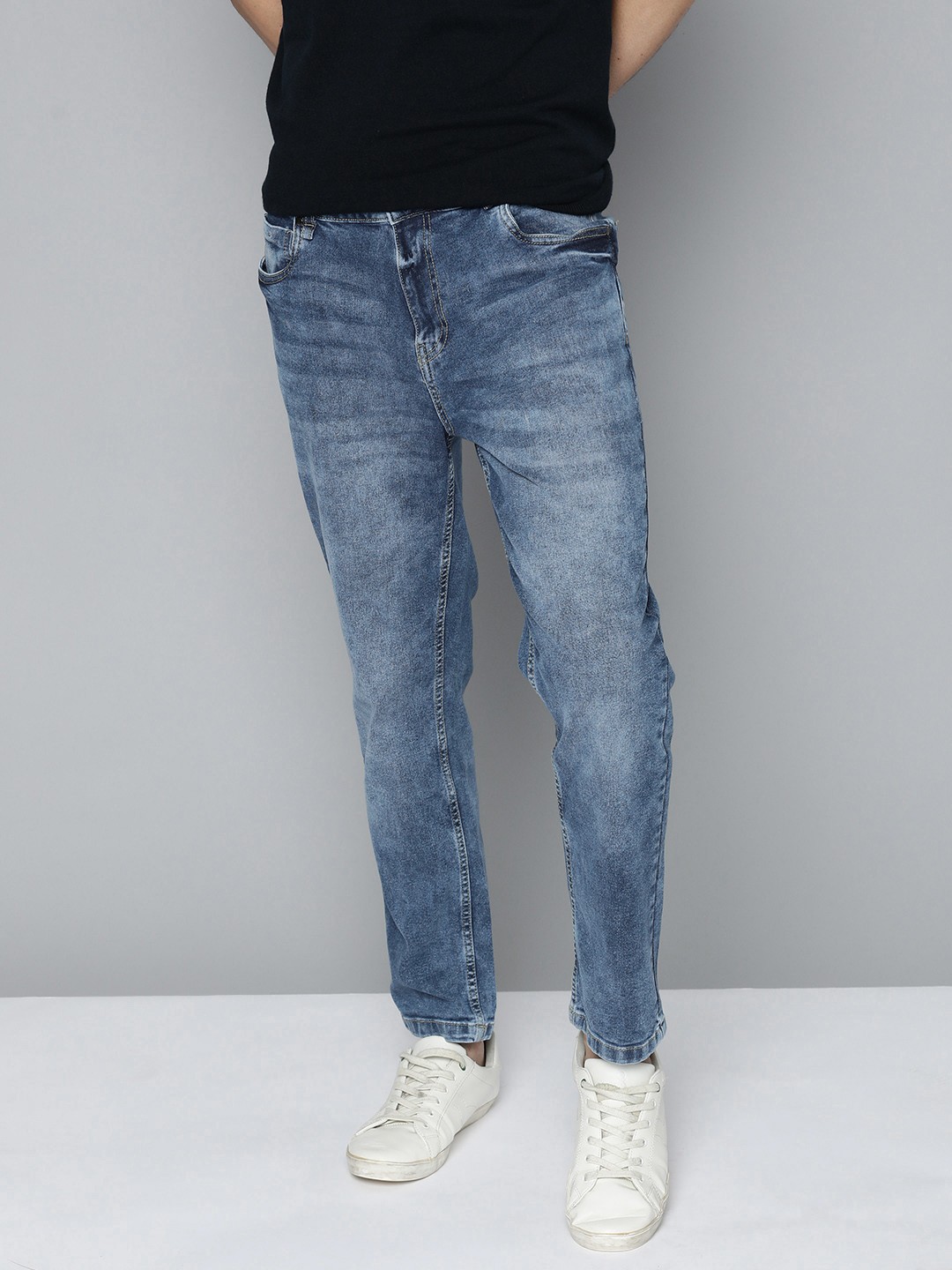 

Mast & Harbour Men Blue Skinny Fit Light Fade Stretchable Jeans