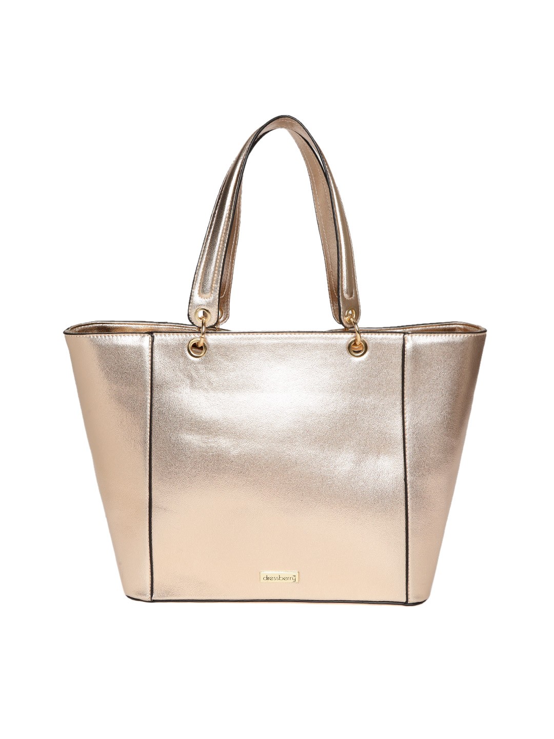 

DressBerry Rose Gold-Toned Solid Shoulder Bag