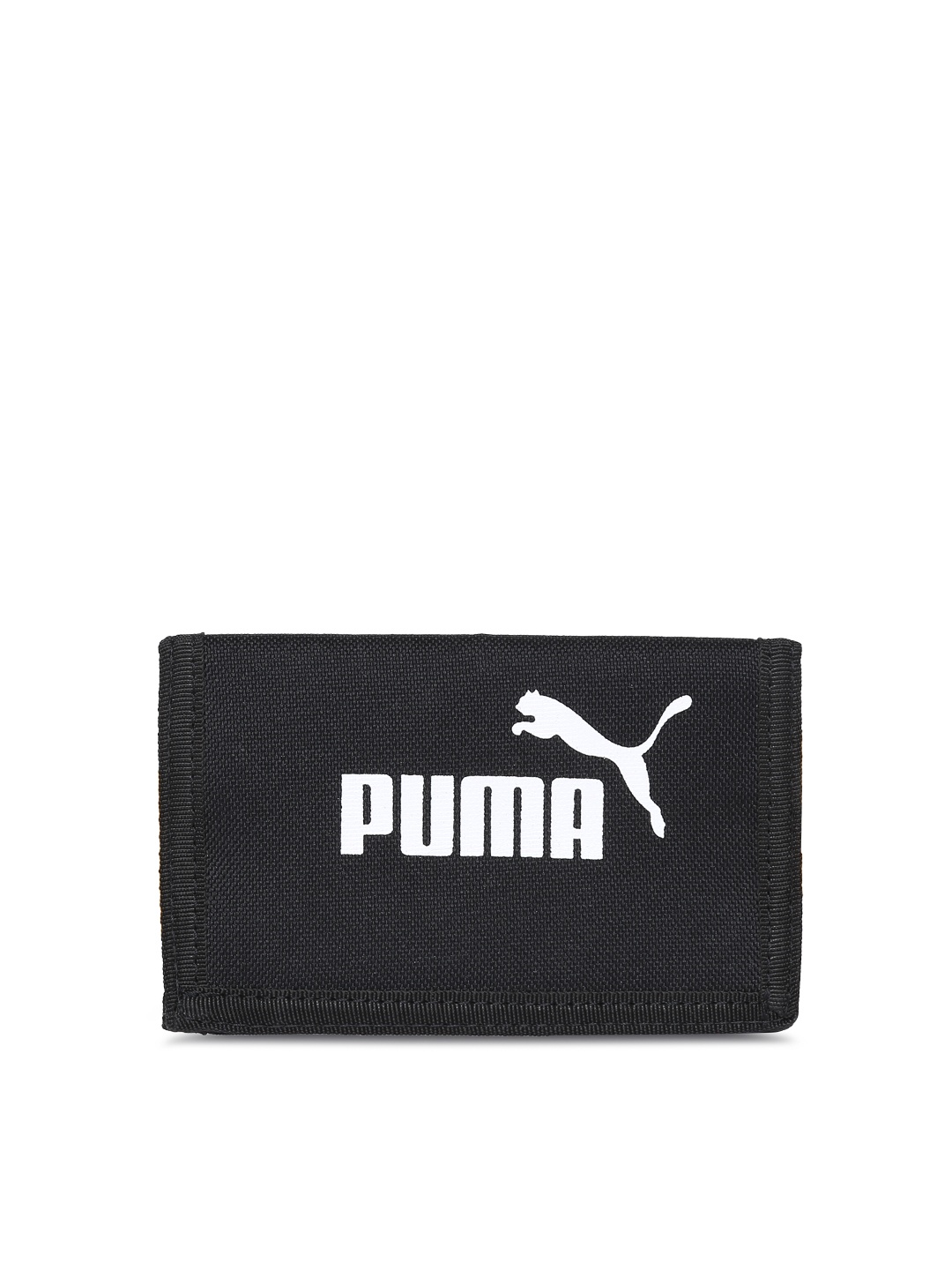 

Puma Men Black Printed Three Fold Wallet