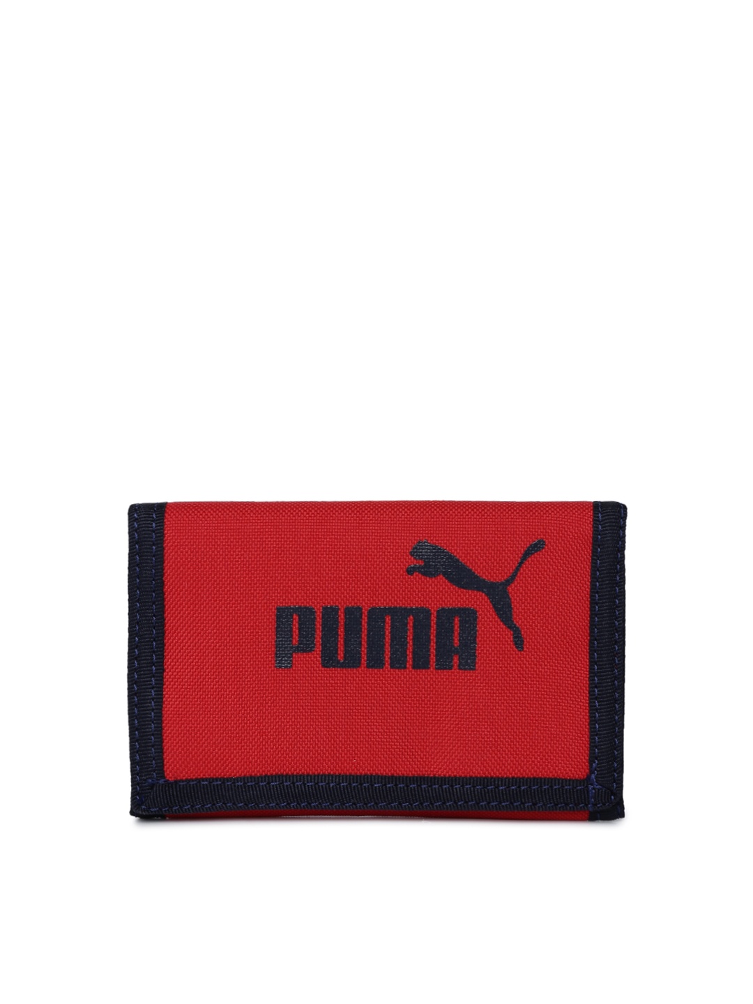 

Puma Men Red Printed Three Fold Wallet