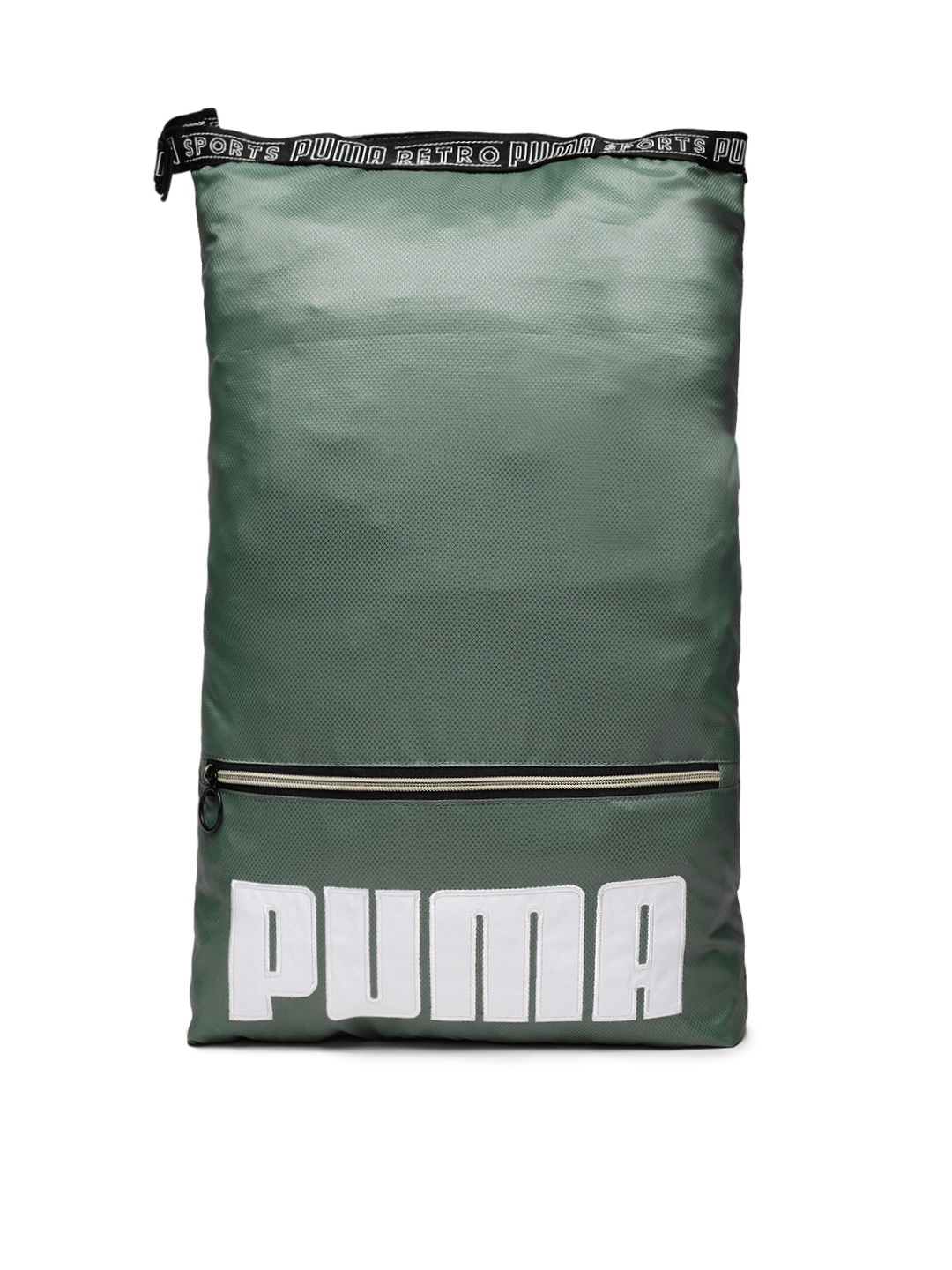 

Puma Women Olive Green Brand Logo Backpack