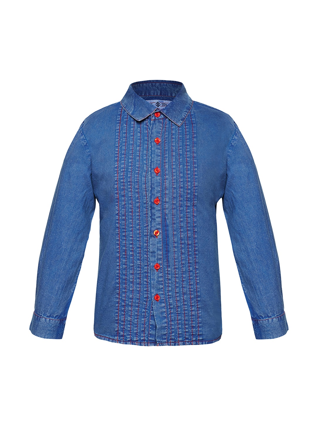 

Oxolloxo Boys Blue Regular Fit Solid Casual Shirt