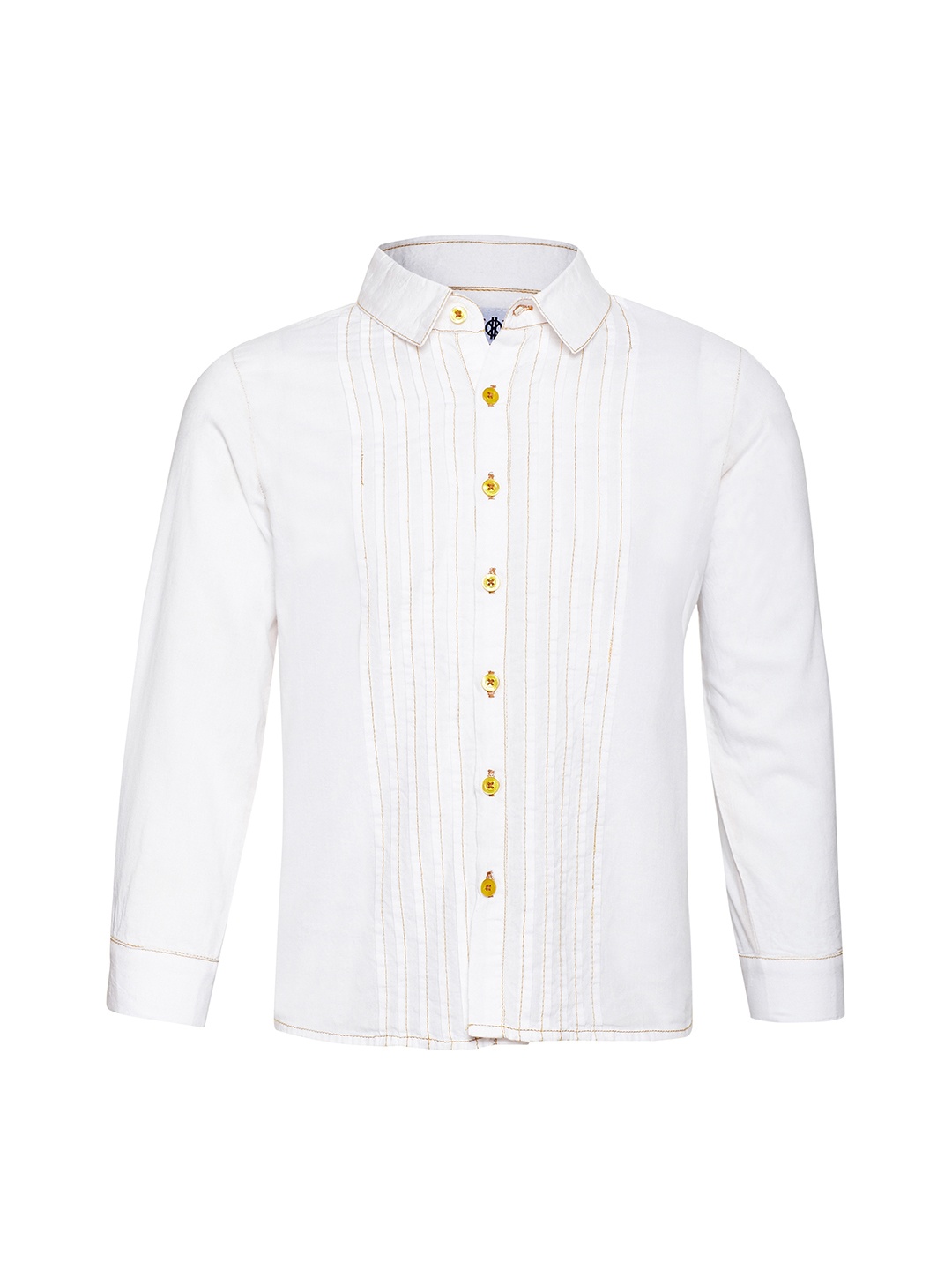 

Oxolloxo Boys White Regular Fit Solid Casual Shirt