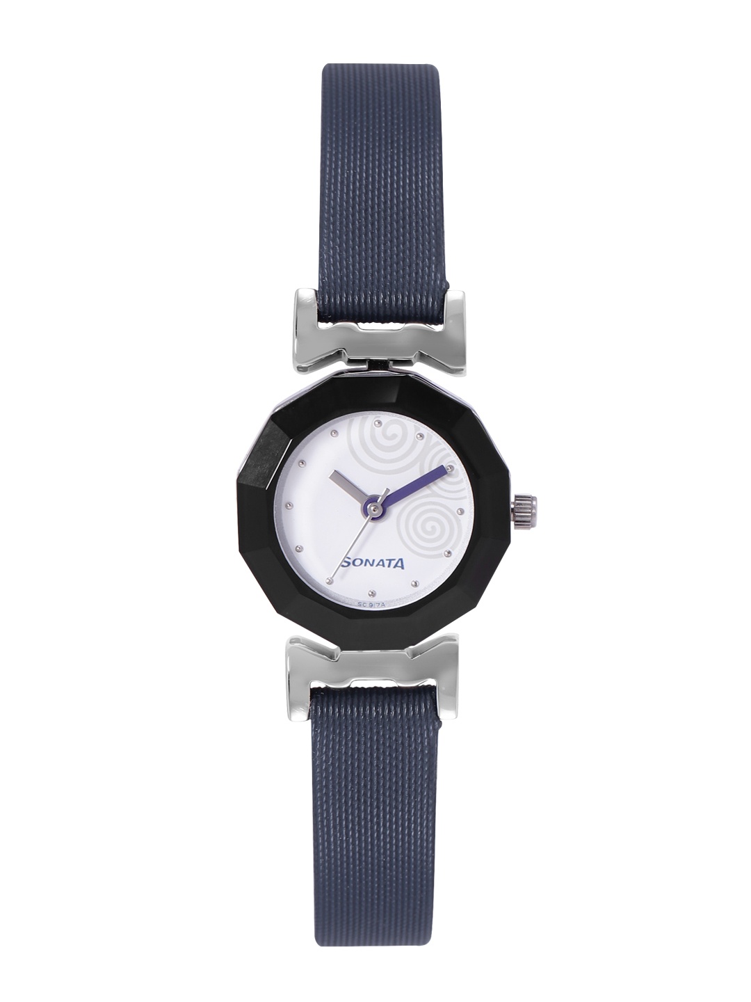 

Sonata Women Leather Straps Analogue Watch- NF8943SL02J, White