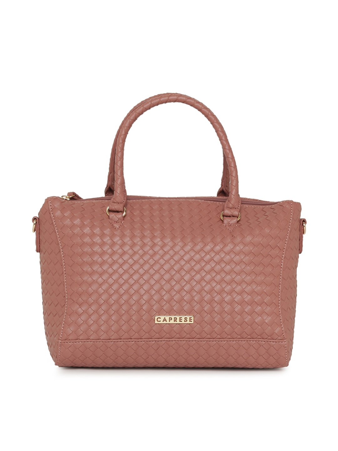 

Caprese Pink Textured Handheld Bag