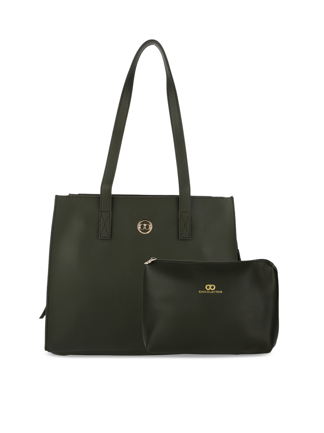 

GIO COLLECTION Green Solid Shoulder Bag