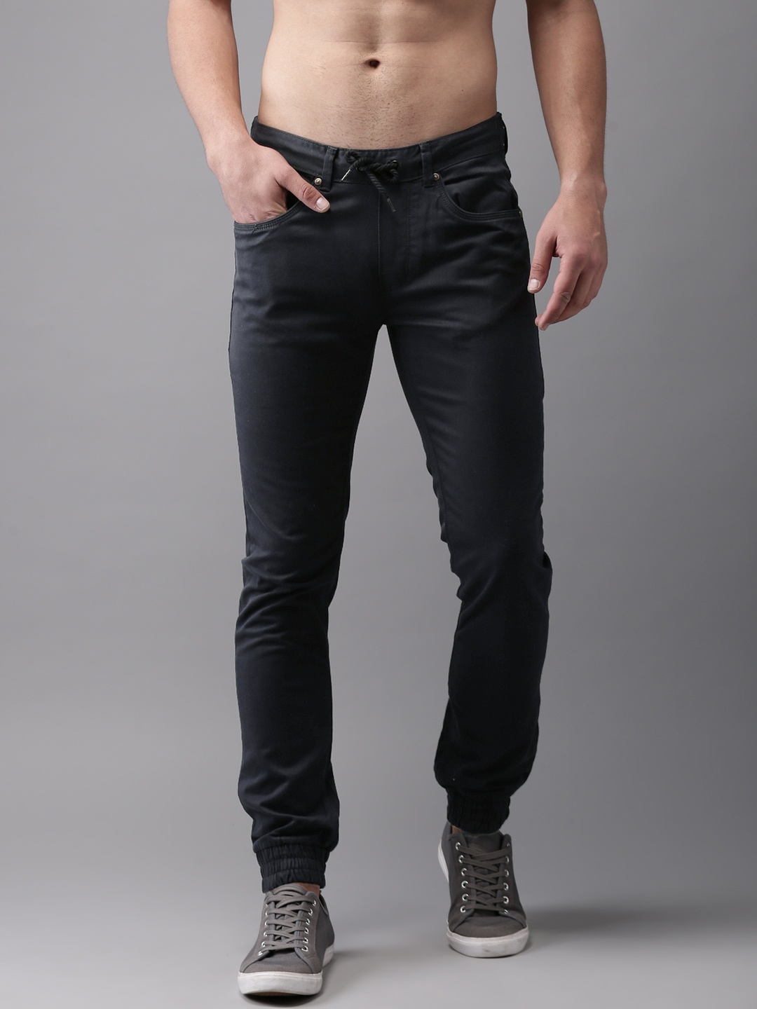 

Flying Machine Men Navy Blue Slim Fit Solid Joggers