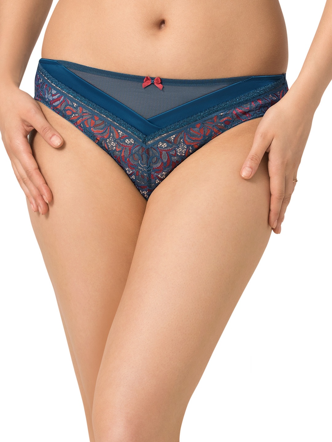 

Amante Women Blue Self Design Bikini Briefs 8903129187312