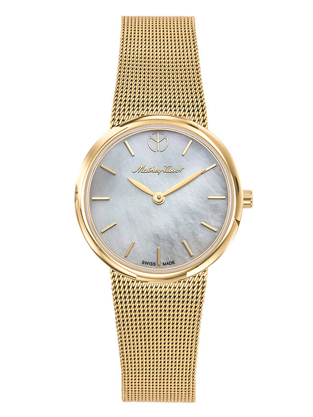 

Mathey-Tissot Women Swiss Made Analog Mother of Pearl Dial Watch - D403PYI, White