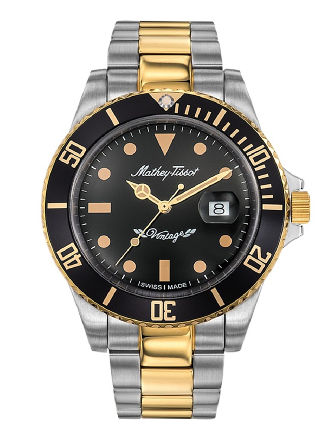 

Mathey-Tissot Rolly Men Black Swiss Made Vintage Automatic Watch H901ATBN