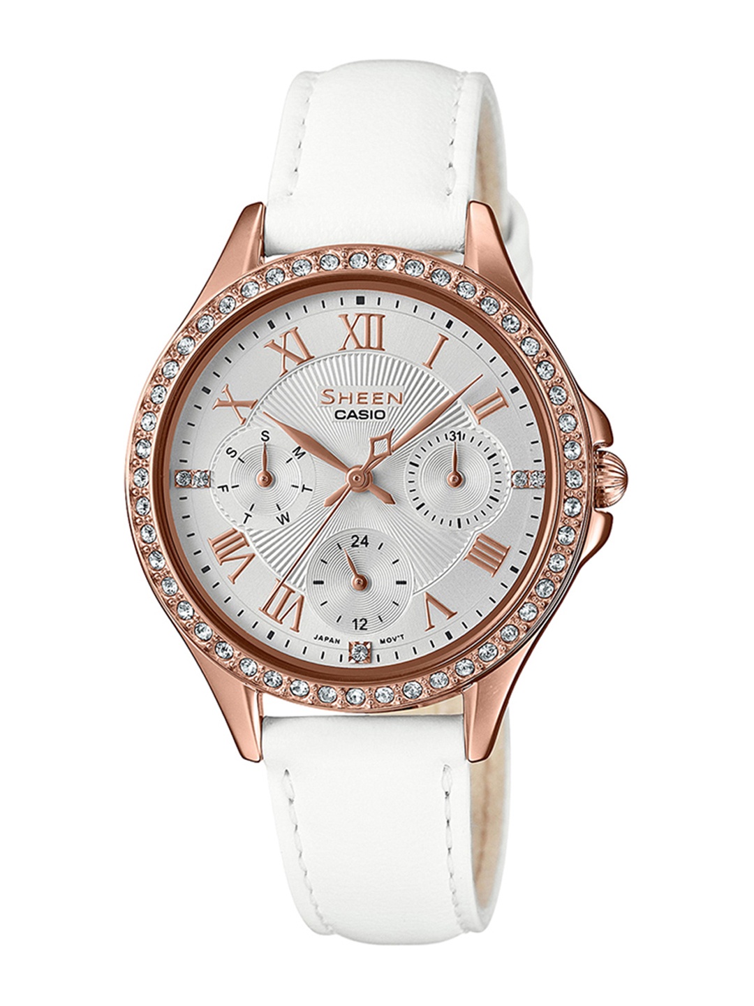 

Casio Sheen Women White Analogue watch SX220 SHE-3062PGL-7AUDF