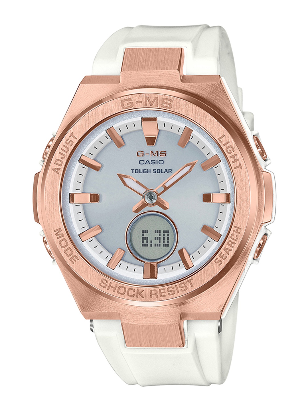 

Casio Baby-G Women Silver Analogue and Digital watch BX129 MSG-S200G-7ADR