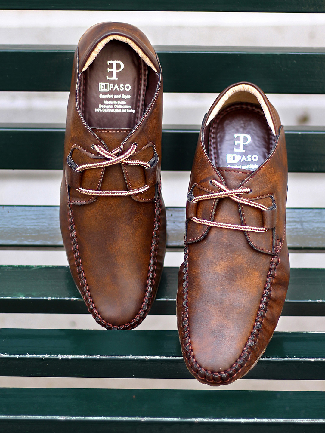 

El Paso Men Brown Slip-On Sneakers