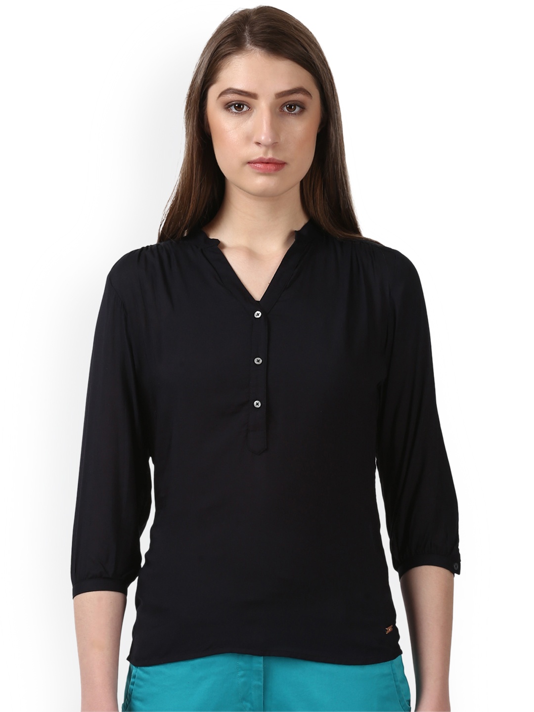

Park Avenue Women Black Solid Top