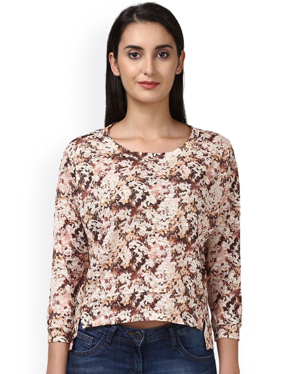 

Park Avenue Women Brown Printed Top
