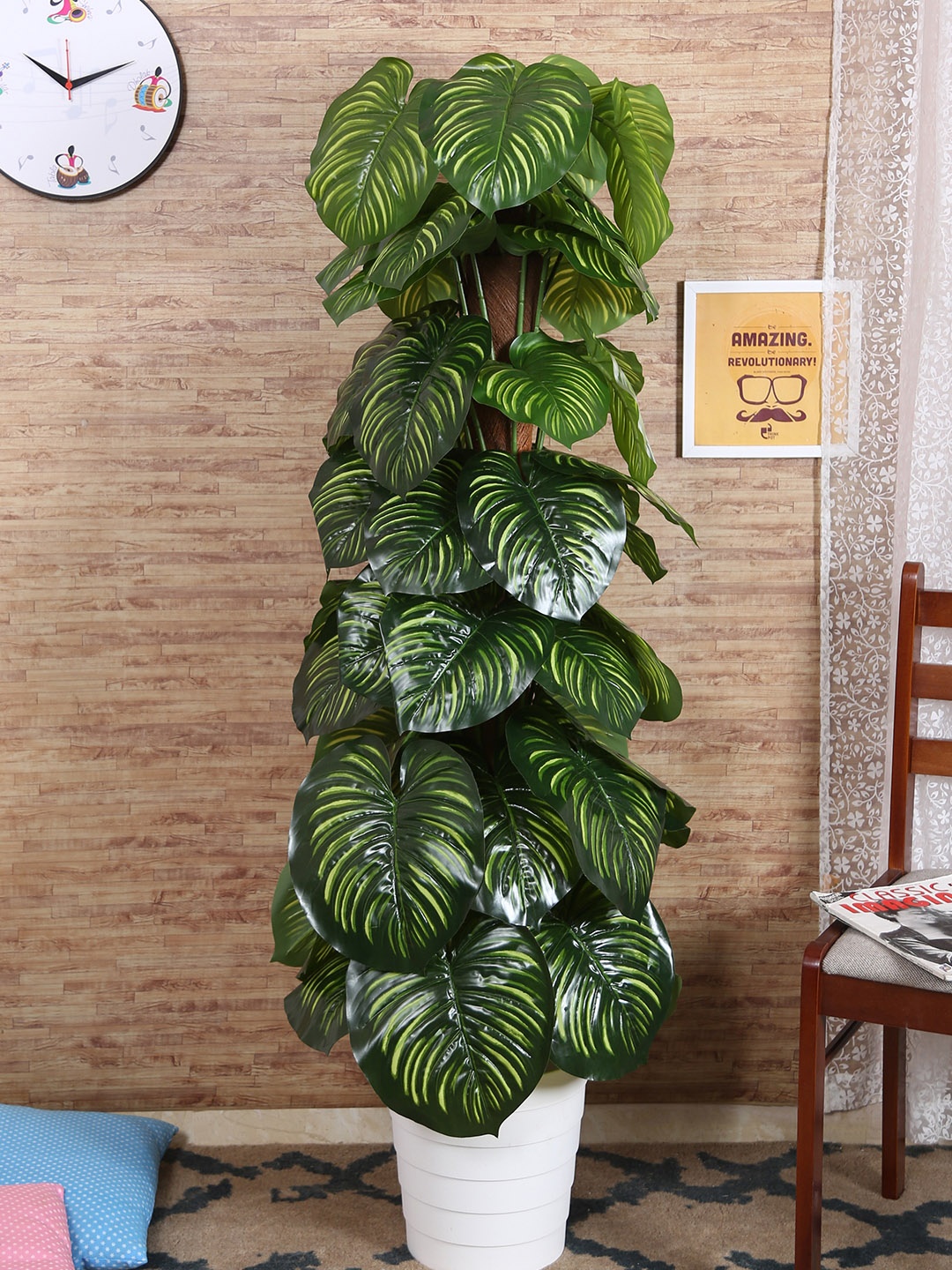 

Fourwalls Green Artificial Money Floor Plant Without Pot