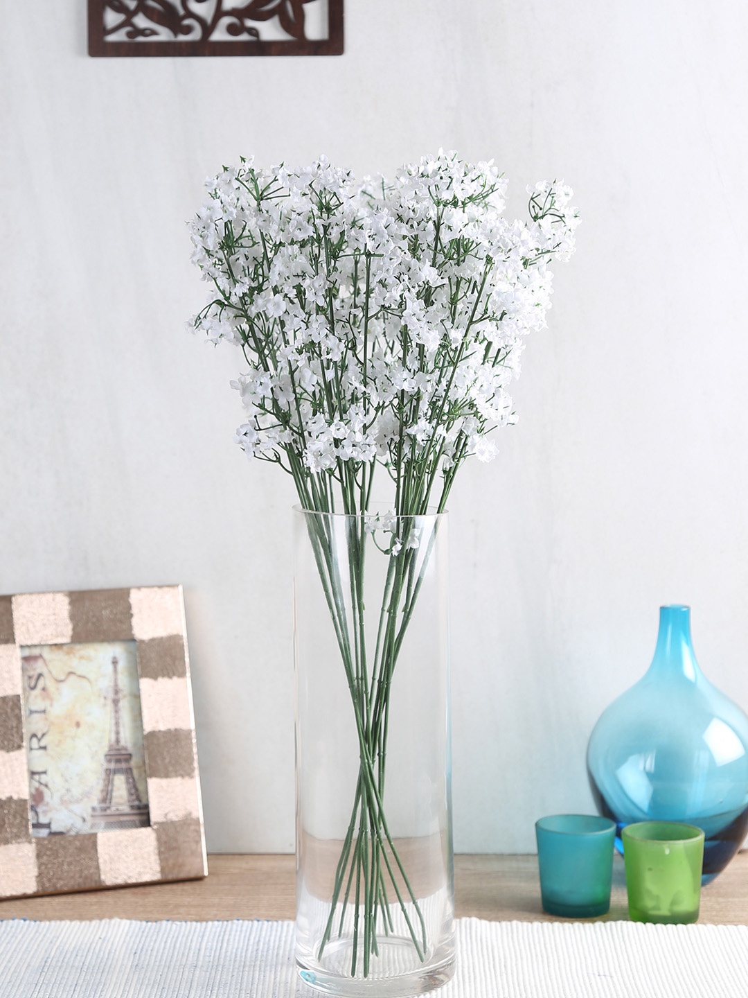 

Fourwalls Set Of 12 Artificial Gypsophilia Flower Sticks, White