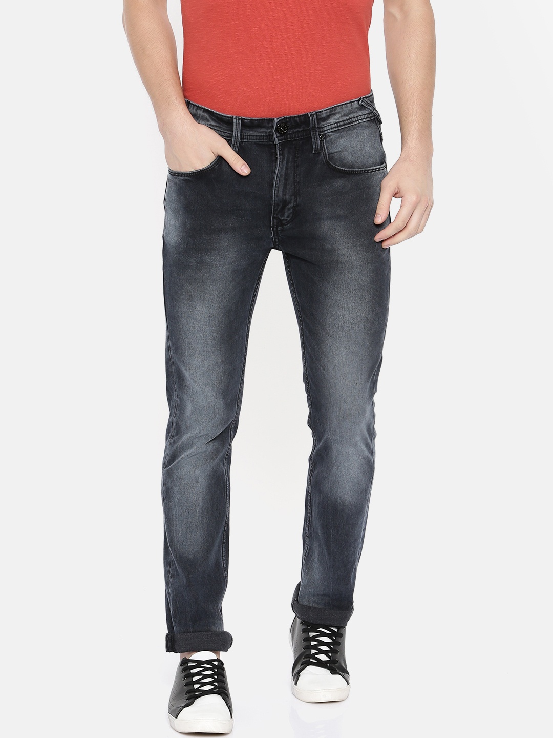 

Pepe Jeans Men Black Slim Fit Low-Rise Clean Look Stretchable Jeans