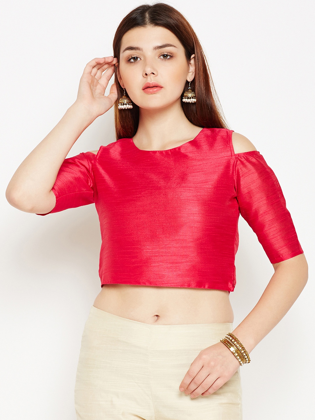 

Be Indi Women Red Solid Top