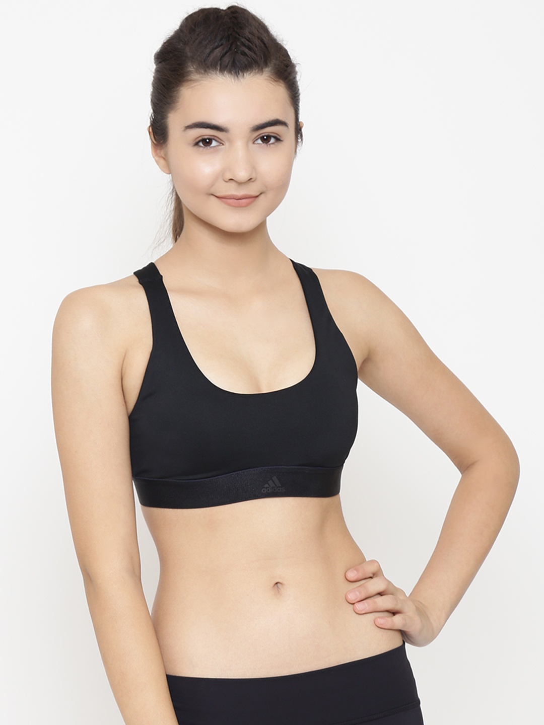 

ADIDAS Black Solid Training ALL ME VFA Bra DM7203