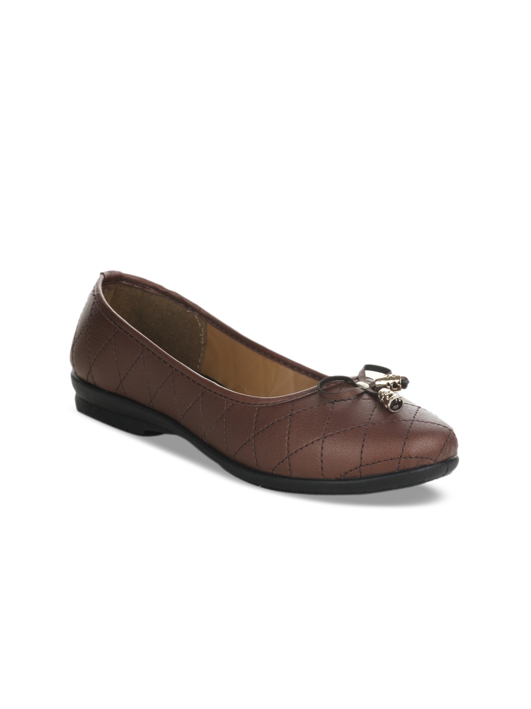 

Gliders Women Brown Woven Design Ballerinas