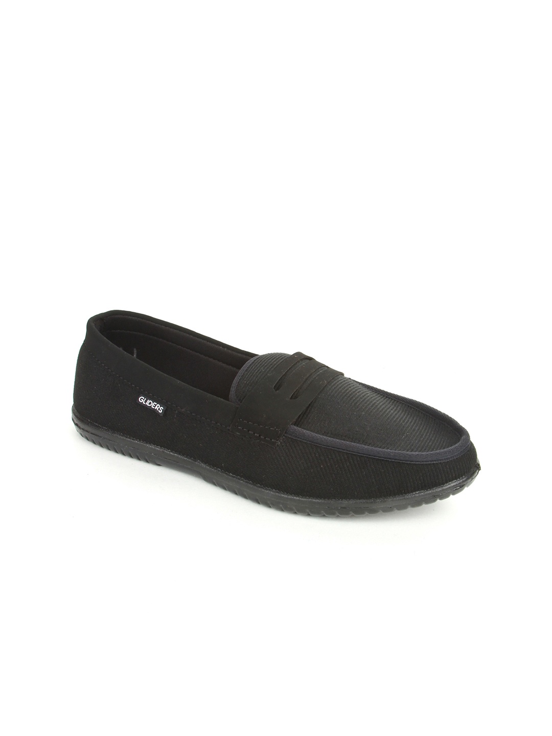 

Gliders Men Black Loafers