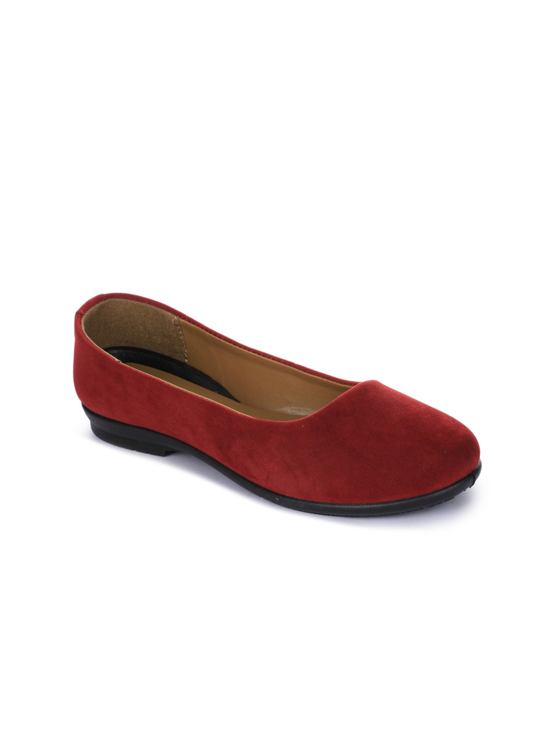

Gliders Women Maroon Solid Ballerinas