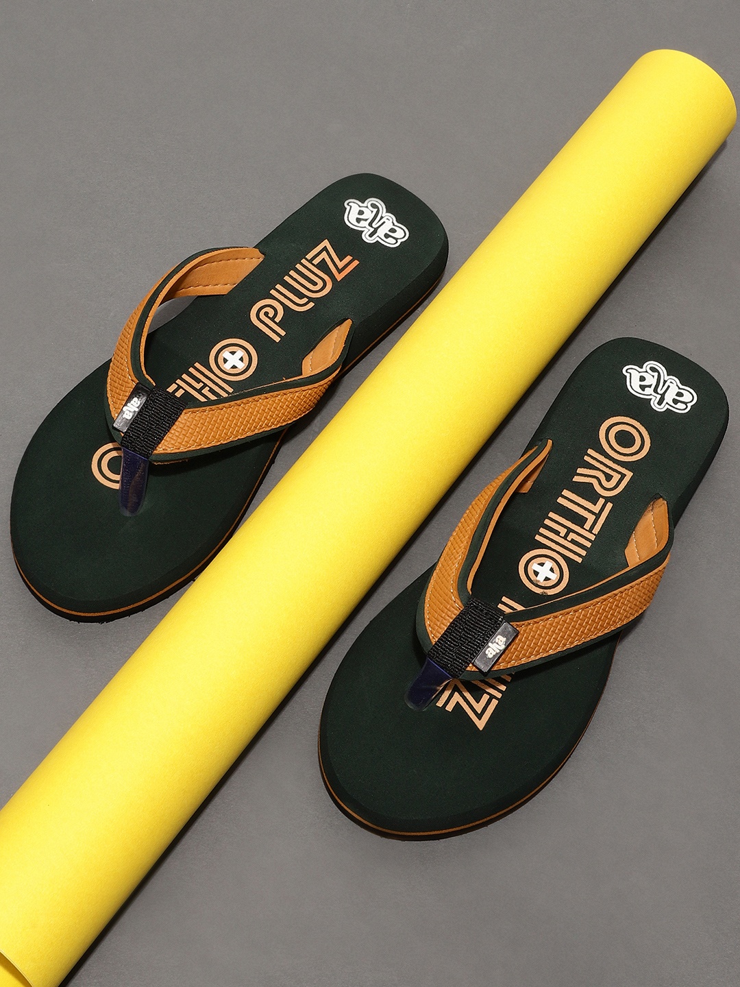 

Liberty Women Green & Black Solid Room Slippers