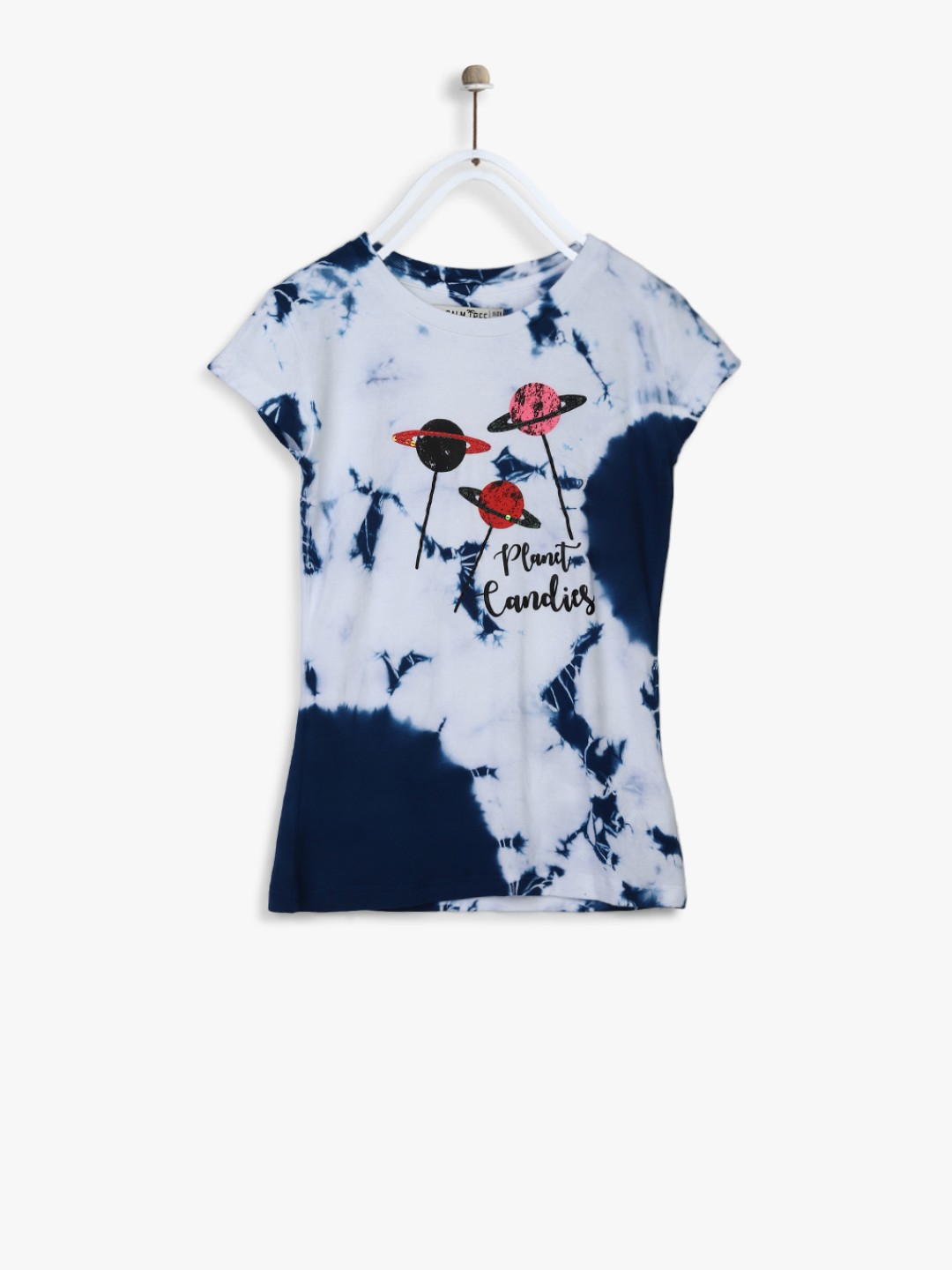 

Palm Tree Girls Blue Printed Top