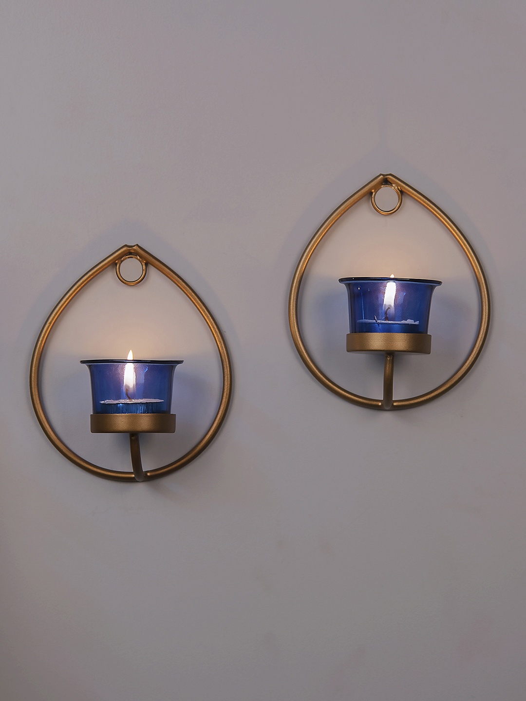 

Homesake Set Of 2 Candle Holders, Gold