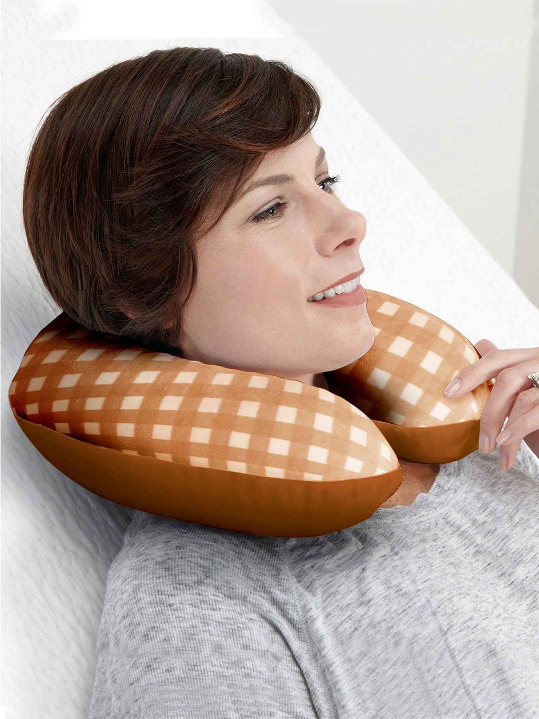 

Story@home Unisex Brown Travel Neck Pillow