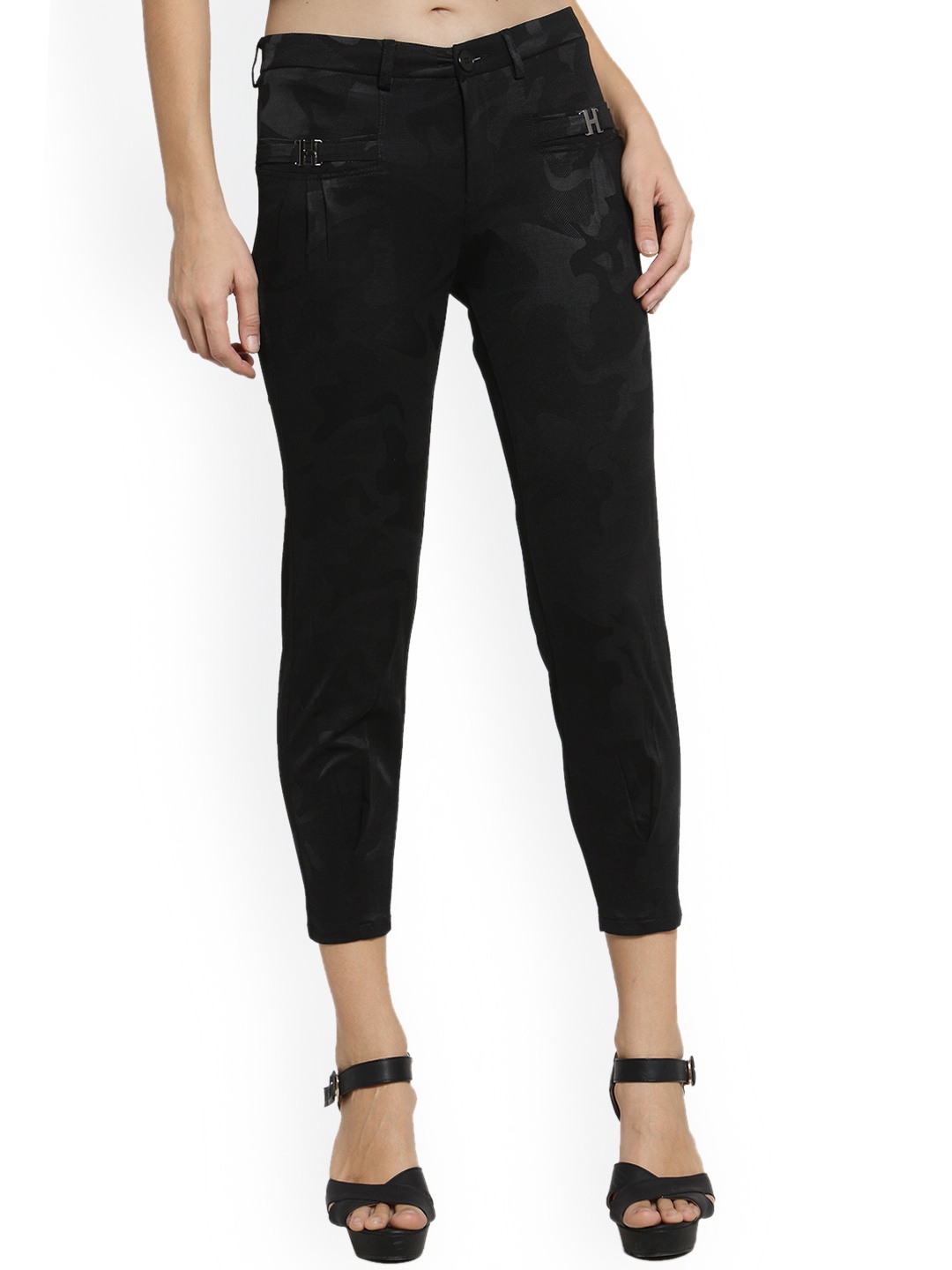 

Westwood Women Black Printed Skinny Fit Jeggings