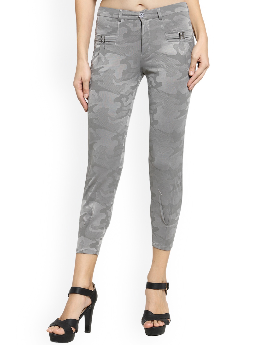 

Westwood Women Grey Printed Skinny Fit Jeggings