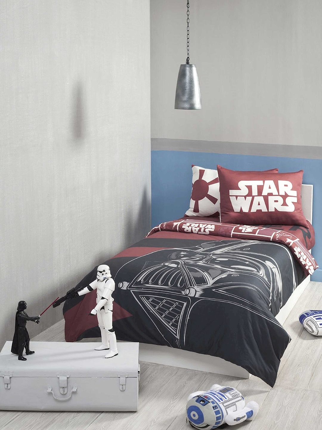 

DDecor Red & Black Cartoon Characters Flat 180 TC Cotton 1 Single Bedsheet with 2 Pillow Covers