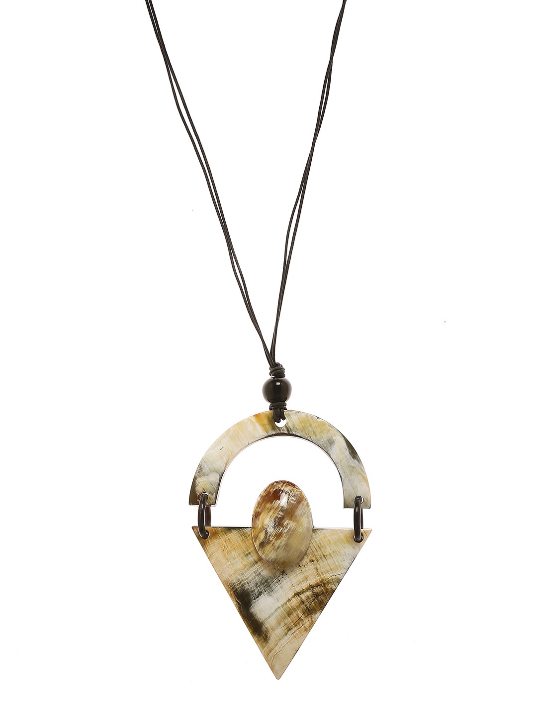 

Bamboo Tree Jewels Multicoloured Brass Handcrafted Necklace, Multi