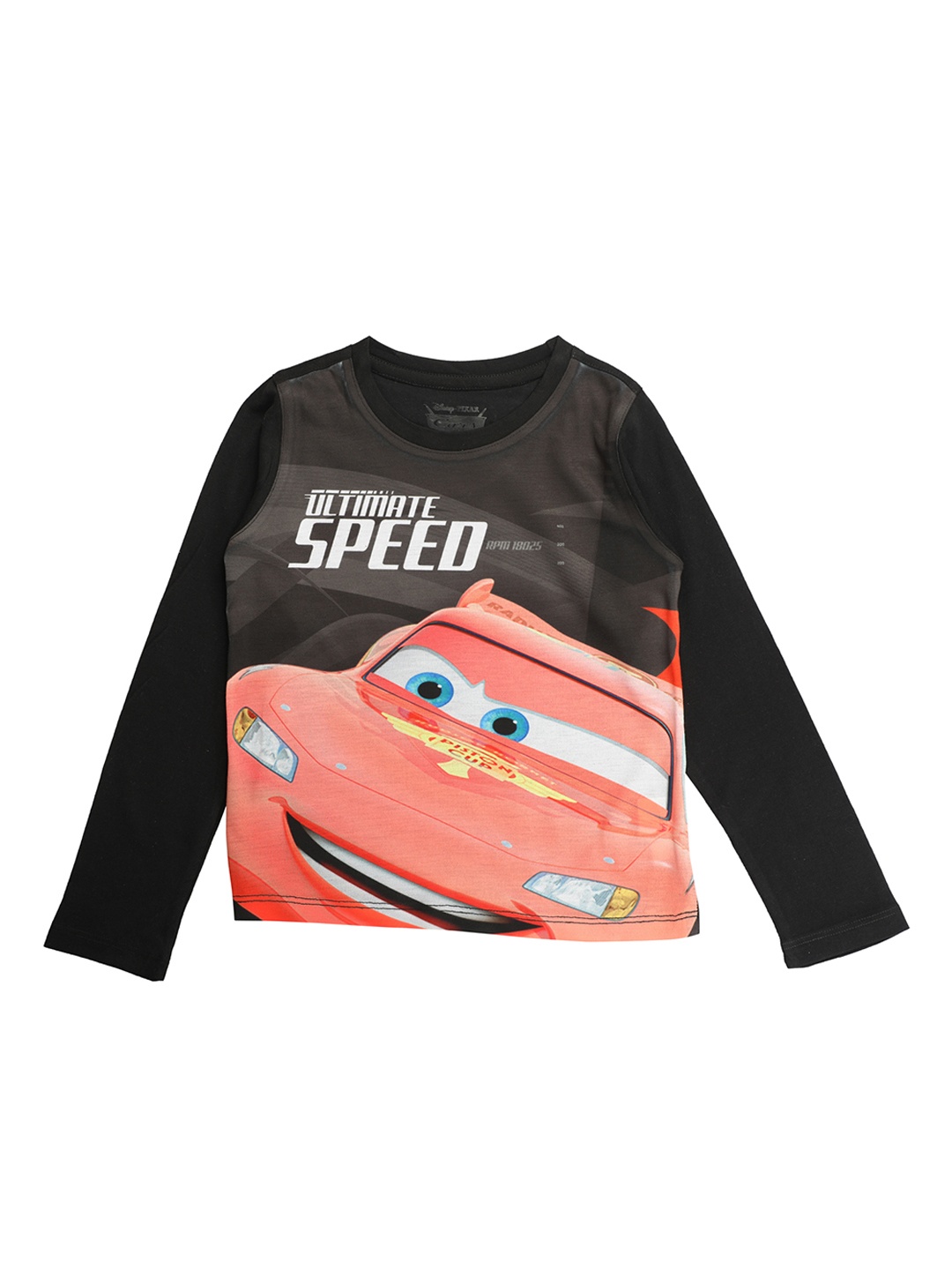 

Disney by Wear Your Mind Boys Grey & Red Printed Round Neck T-shirt