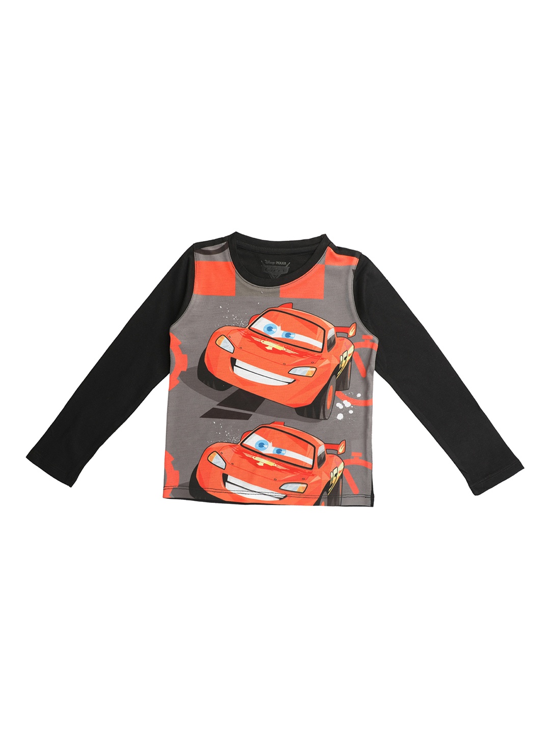 

Disney by Wear Your Mind Boys Grey & Red Printed Round Neck T-shirt