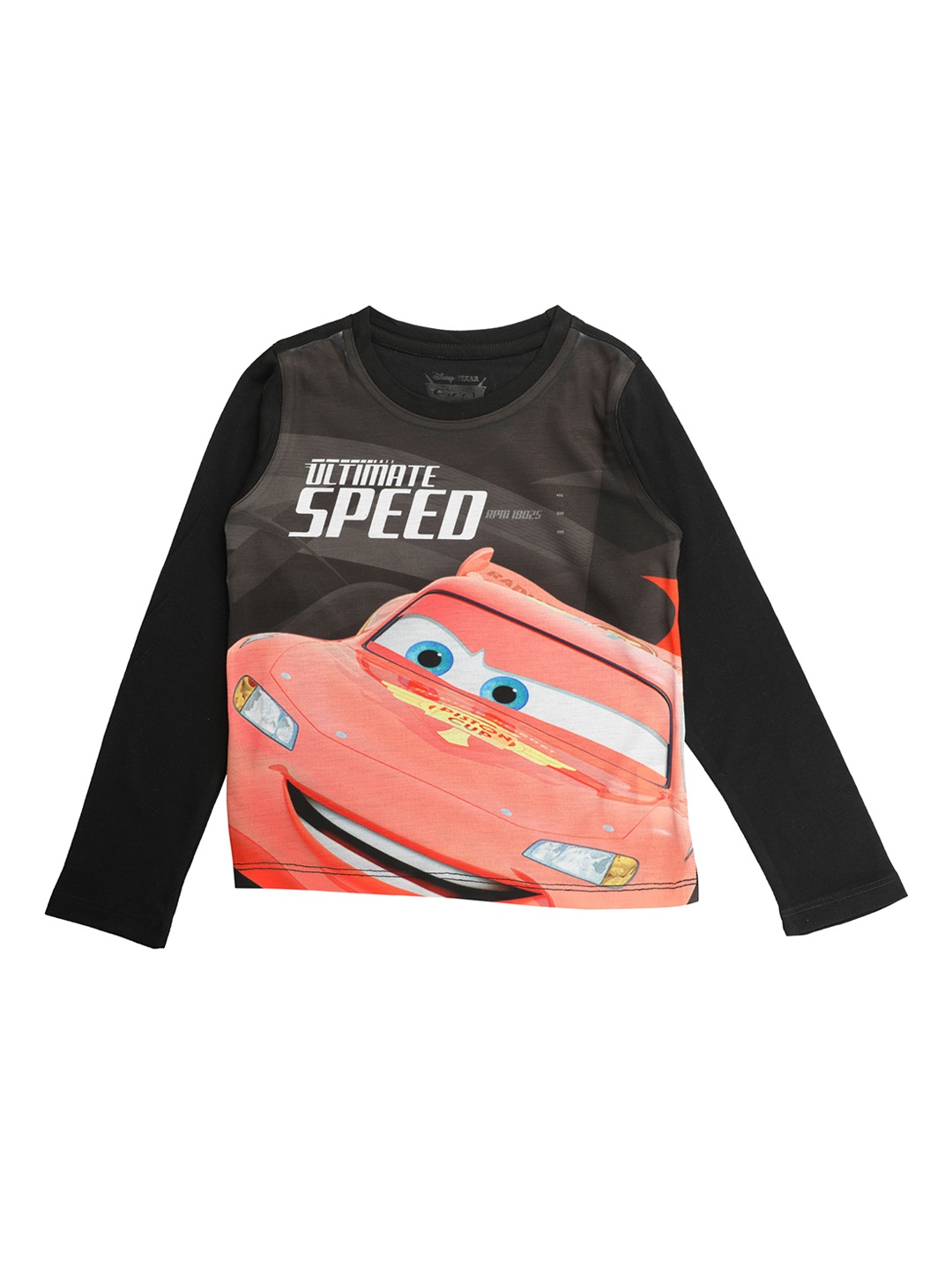 

Disney by Wear Your Mind Boys Grey & Red Printed Round Neck T-shirt