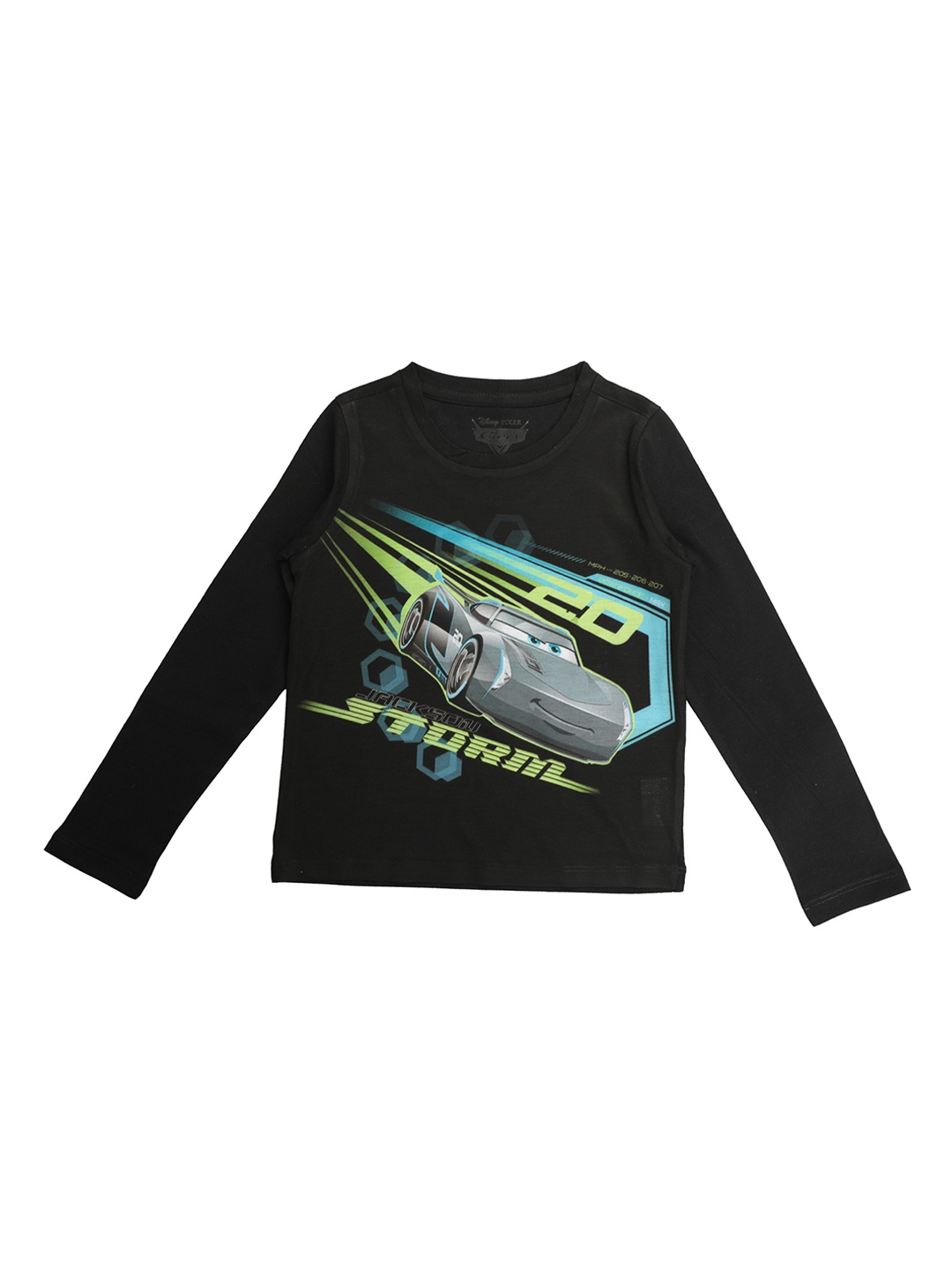 

Disney by Wear Your Mind Boys Black Printed Round Neck T-shirt