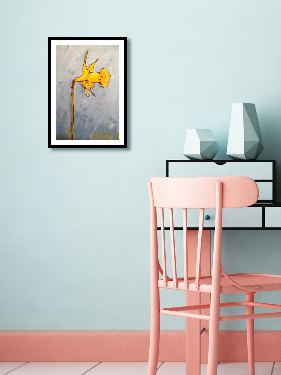 

999Store Multicoloured Floral Wall Painting, Multi
