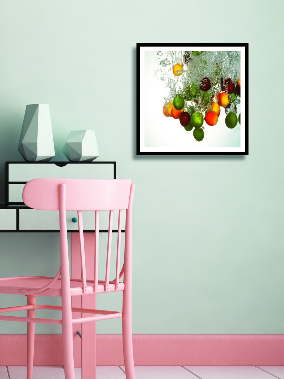 

999Store Multicoloured Fruits Wall Painting, Multi