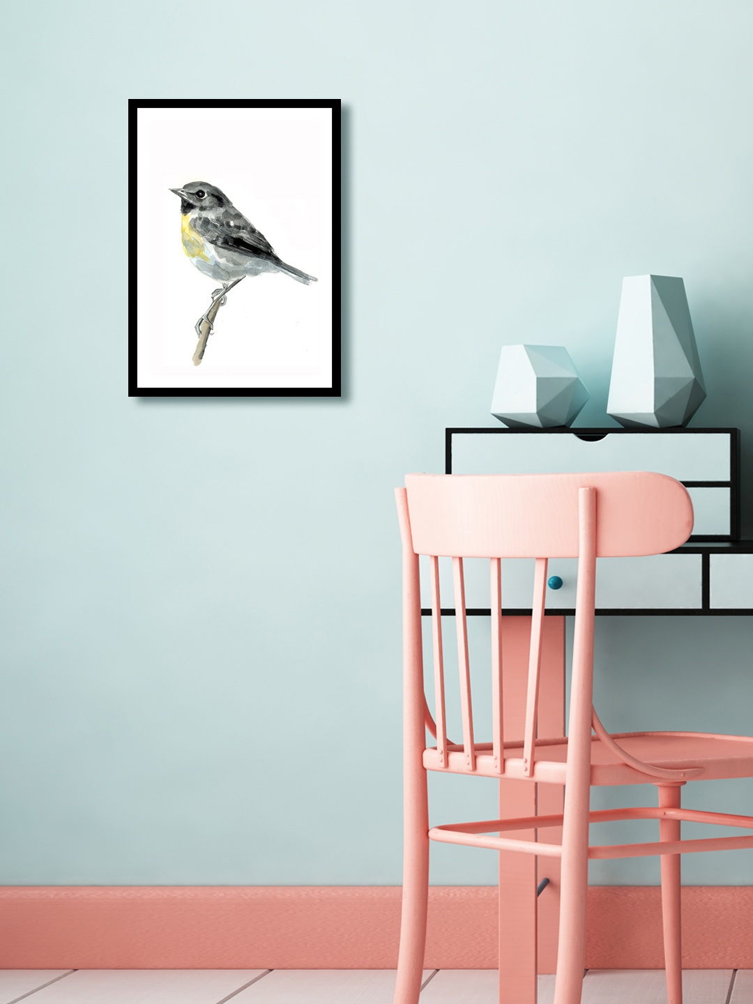 

999Store Multicoloured Bird Wall Painting, Multi