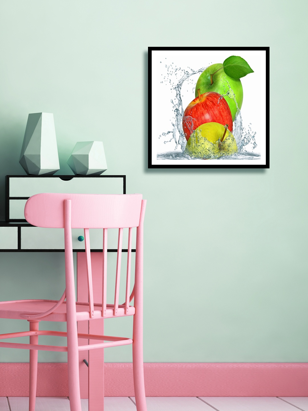 

999Store Multicoloured Apple Wall Painting, Multi