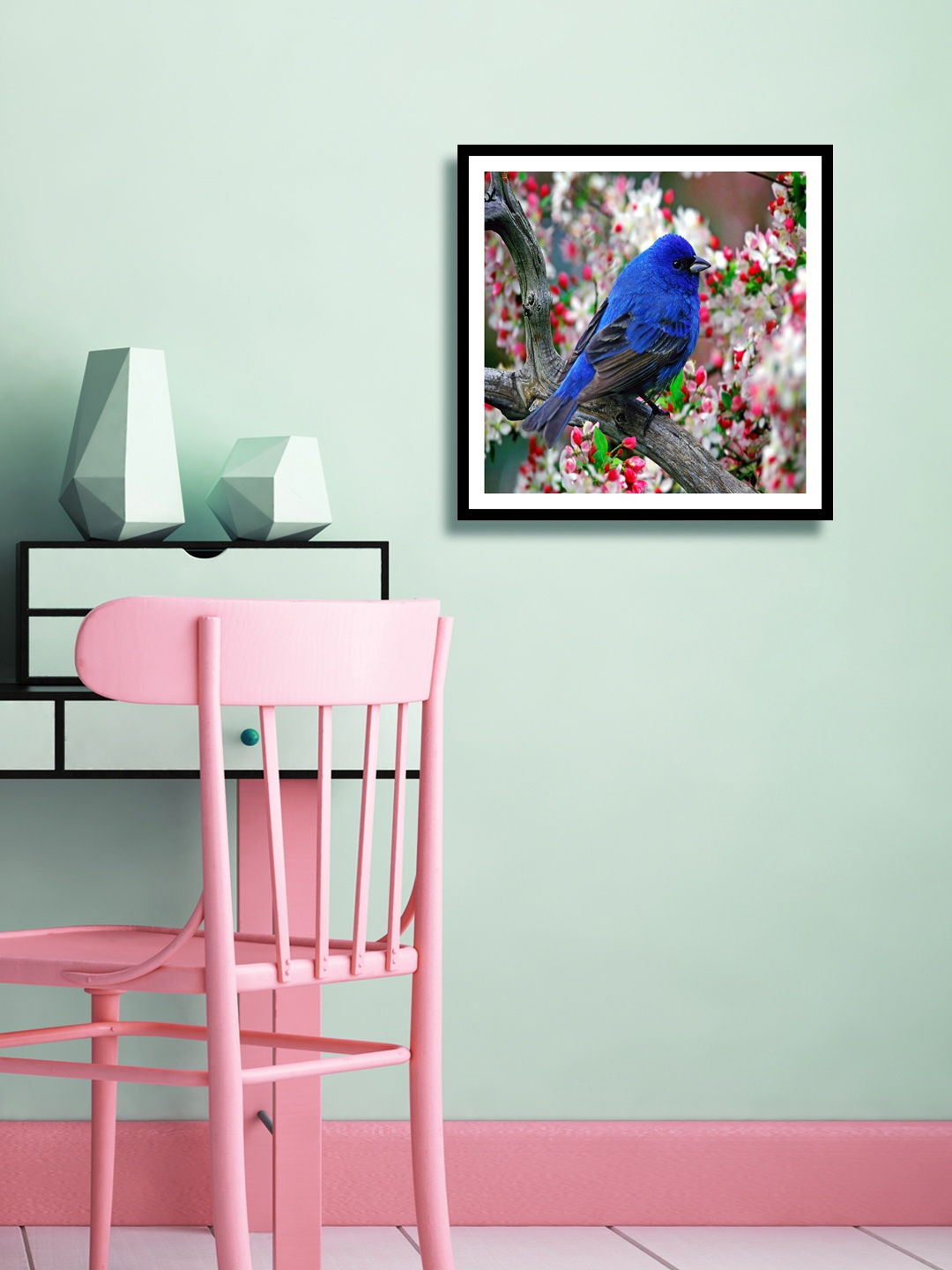 

999Store Multicoloured Bird Wall Painting, Multi