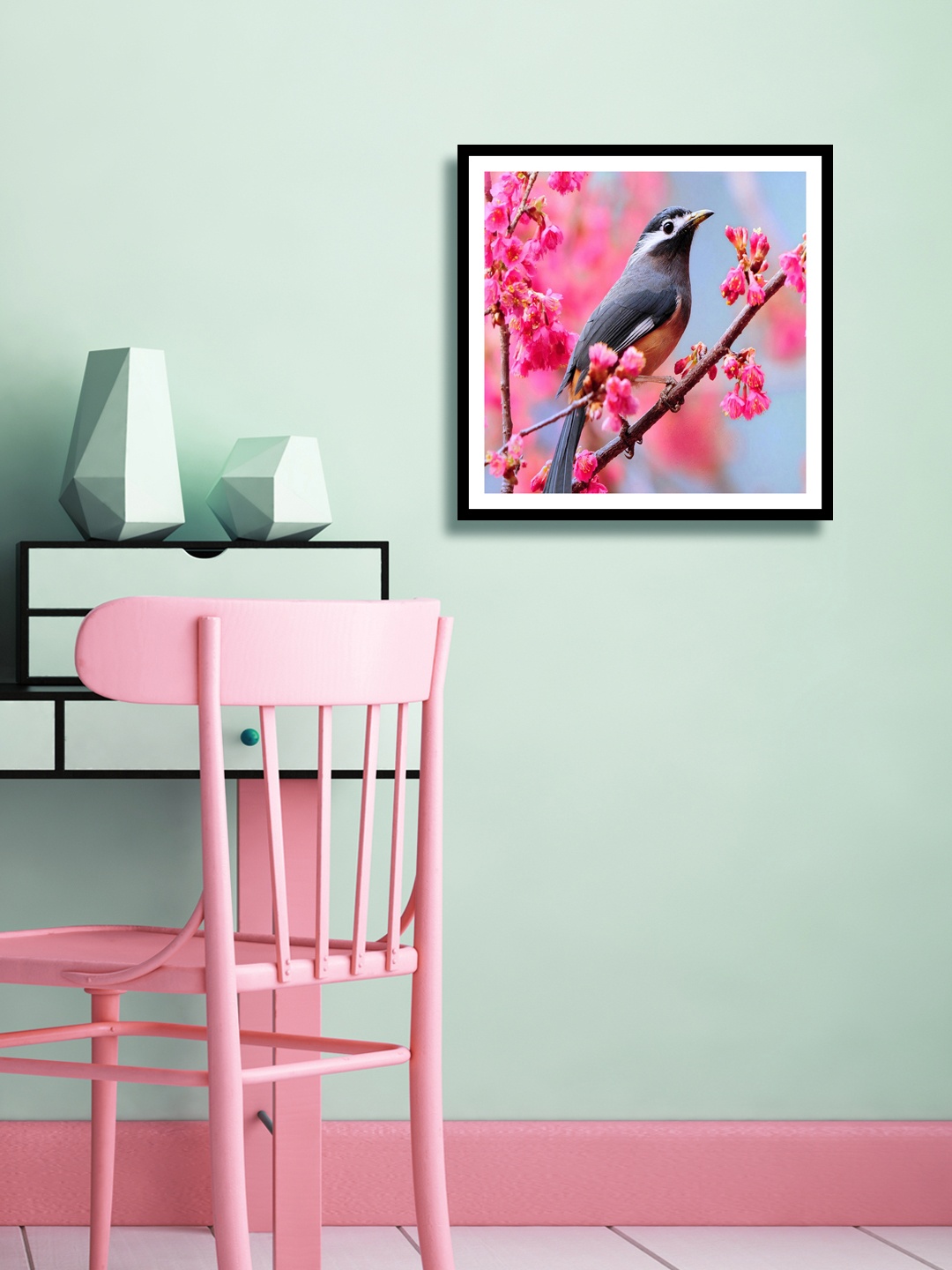 

999Store Multicoloured Bird Wall Painting, Multi