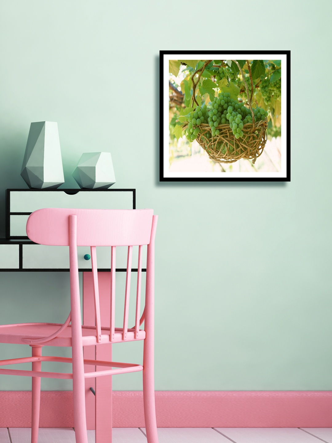

999Store Multicoloured Grapes Wall Painting, Multi